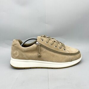 Billy Footwear Mens 11XW Extra Wide  Adaptive Sneakers Comfort Low Tan Suede